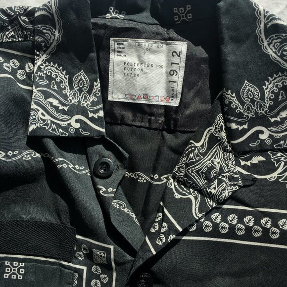 SACAI Paisley Bandana Print Shirt - Picture 2 of 2
